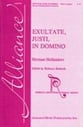 Exultate Justi in Domino SSAA choral sheet music cover